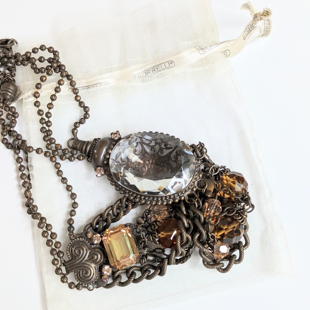 Sorrelli crystal bib style multi strand choker FIR - Picture 4 of 8